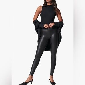 SPANX Faux Leather Leggings Medium M